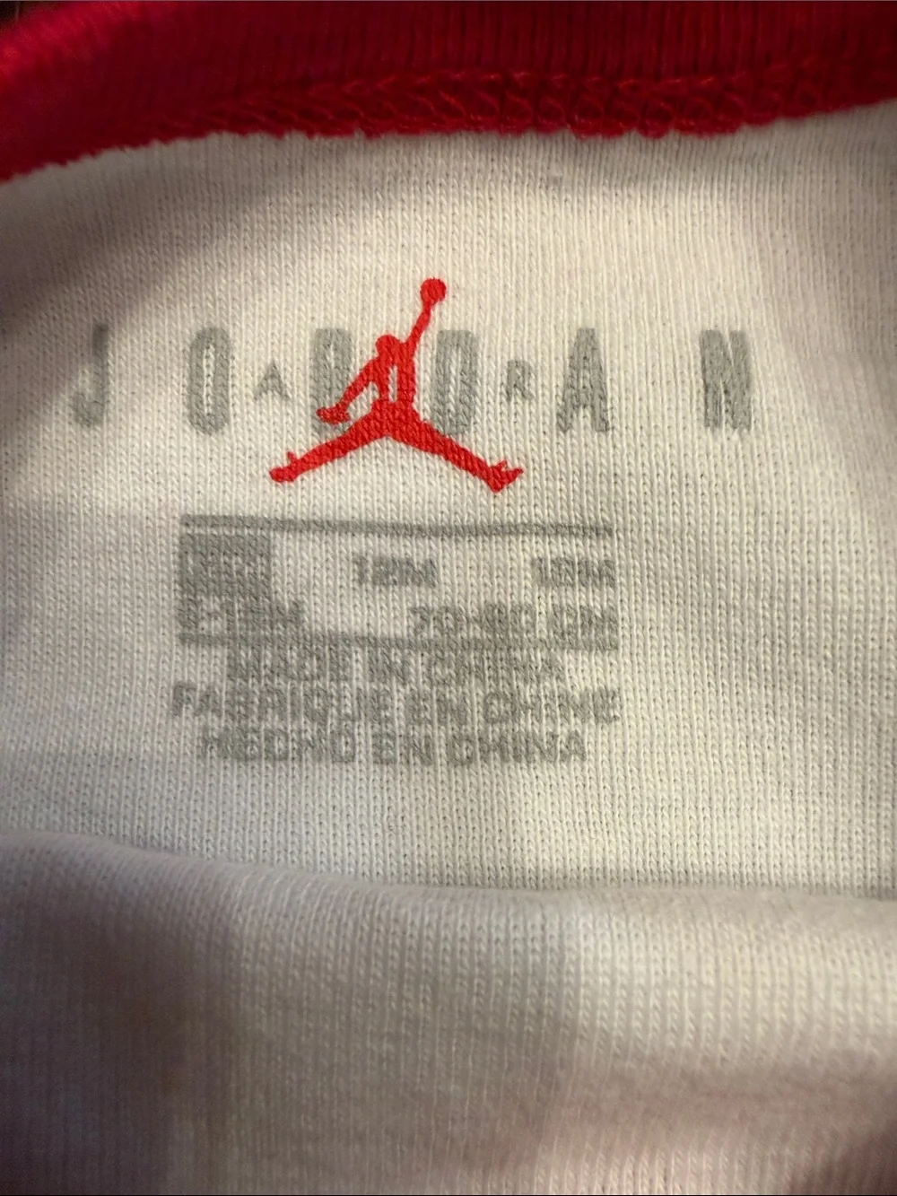Jordan Baby Boys Jumpman Bodysuit & Hat 2 Piece Set White Red 6-12M